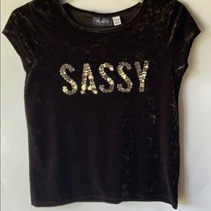 Velveteen black shirt